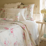 Shore Rose Floral Cotton Duvet Cover