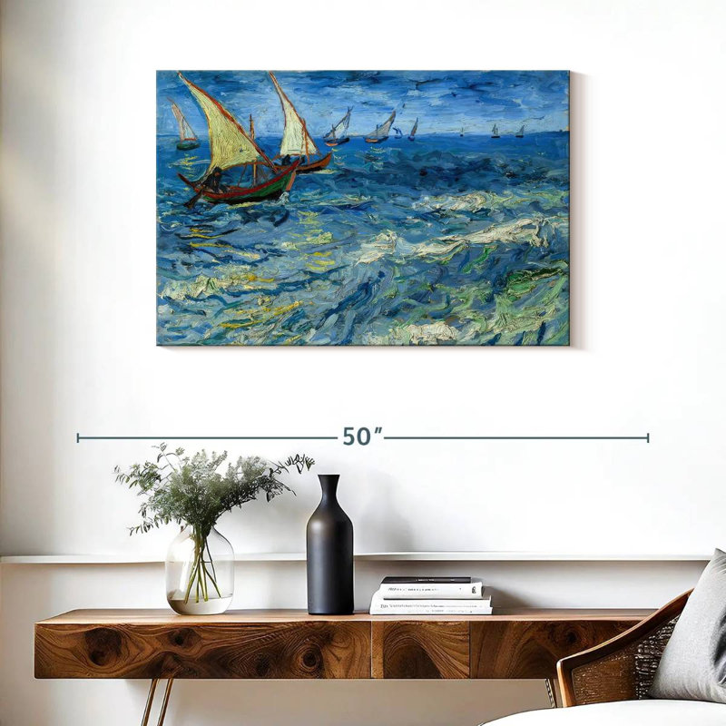 Mehar Fishing Boats At Saintes-Maries, 24" H x 36" W