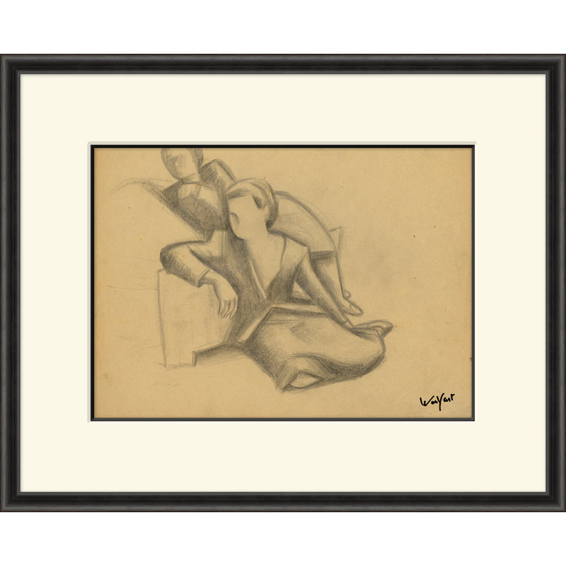 Art Deco Figure Drawing Print