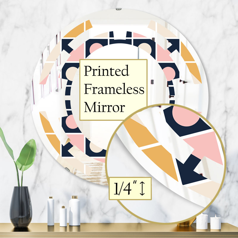 Miroir mural sans cadre Space, 23,6 po x 23,6 po