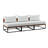 Horsforth 90'' Wide Powder Coated Steel Patio Sofa with Cushions