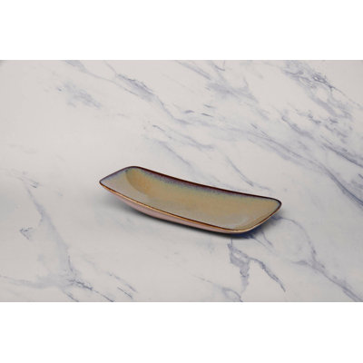 SPLASH BEIGE Premium Porcelain Platter | Vital Rectangle Plate, | Microwave & Dishwasher Safe