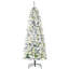 Sapin de Noël artificiel enneigé 6 pi avec 250 lumières DEL et 462 pointes