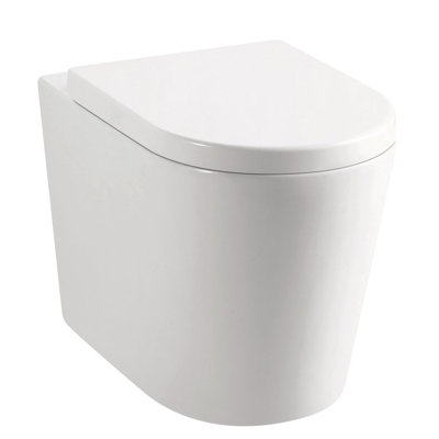 White Stone 4.5L LPF Round Wall Mounted Kit (Seat Included)