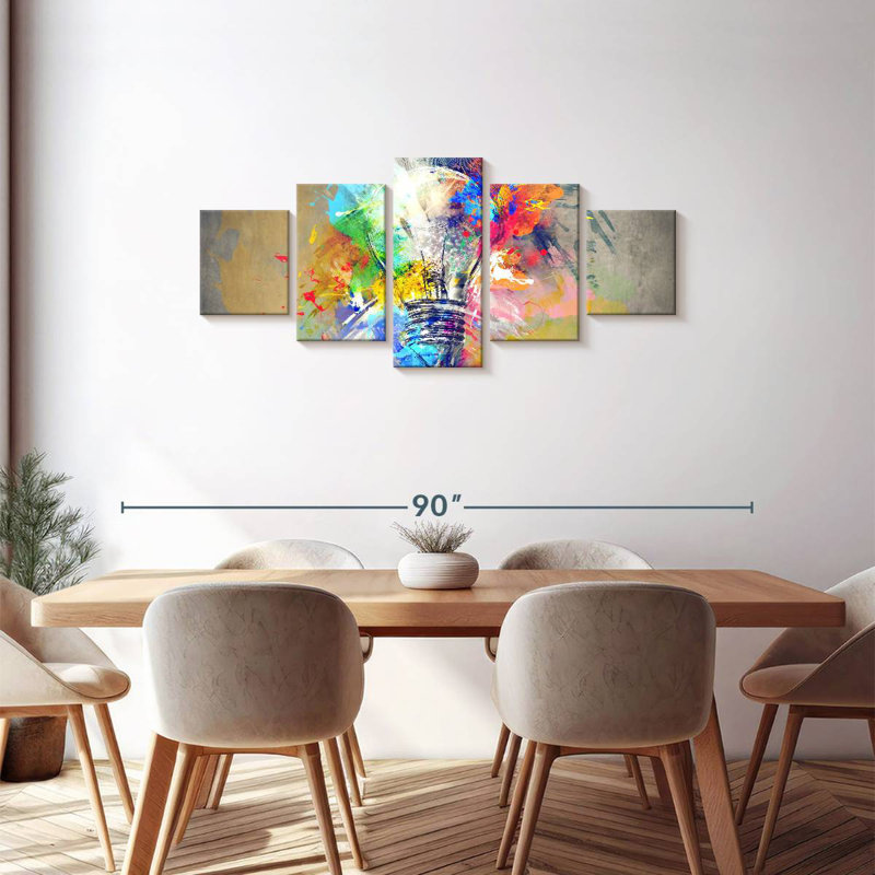 Couleurs de la lumière, H 30 po x l 68 po