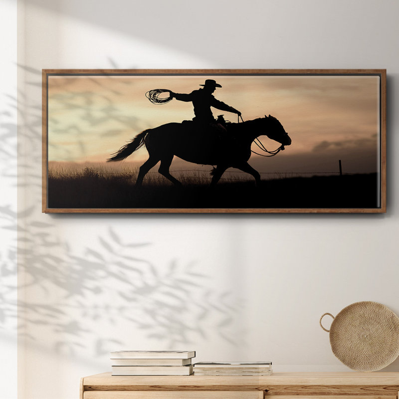 «Rope and Ride I», toile encadrée, H 20 po x l 50 po