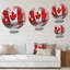 Drapeau canadien flottant - art mural rond en métal-88627543