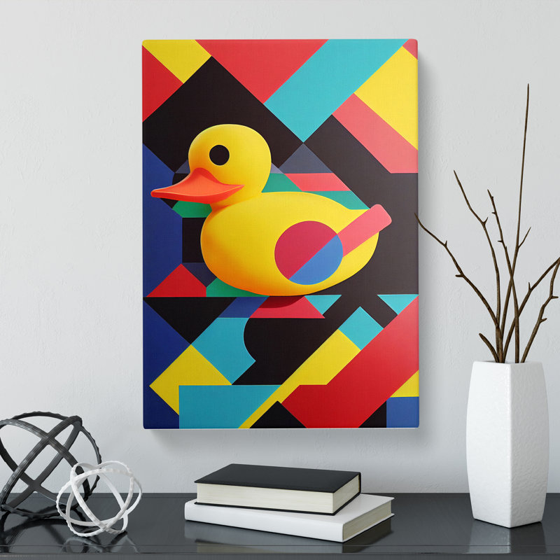 Rubber Duck Abstract Vol.1 - Wrapped Canvas, 76cm H x 50cm W x 3cm D