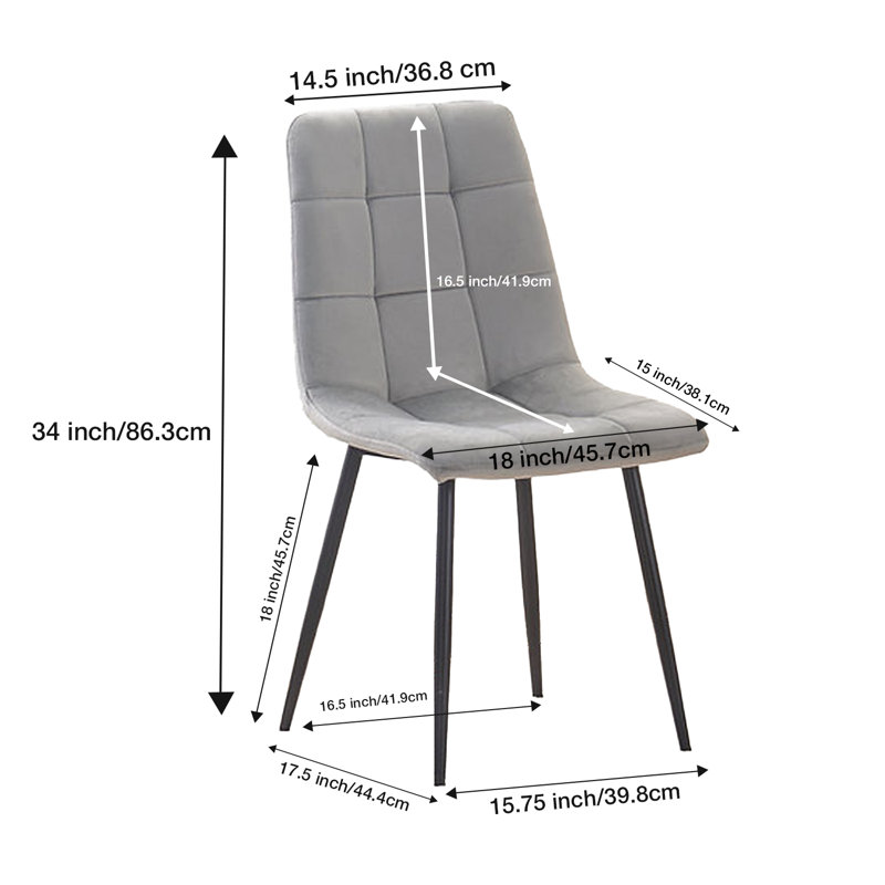 Chaise de salle à manger Ruddell, Noir