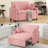 46.5“ Upholstered Pull Out Sleeper Sofa, Modern Convertible Loveseat Bed with Phone Holder & Side Pockets-562066895
