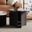 Table basse ronde en pierre micro-cristalline