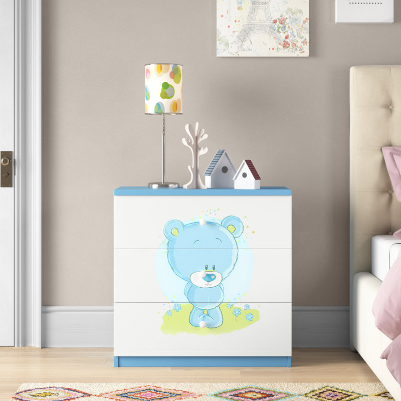 Cicero Kids 3 - Drawer Chest, Blue