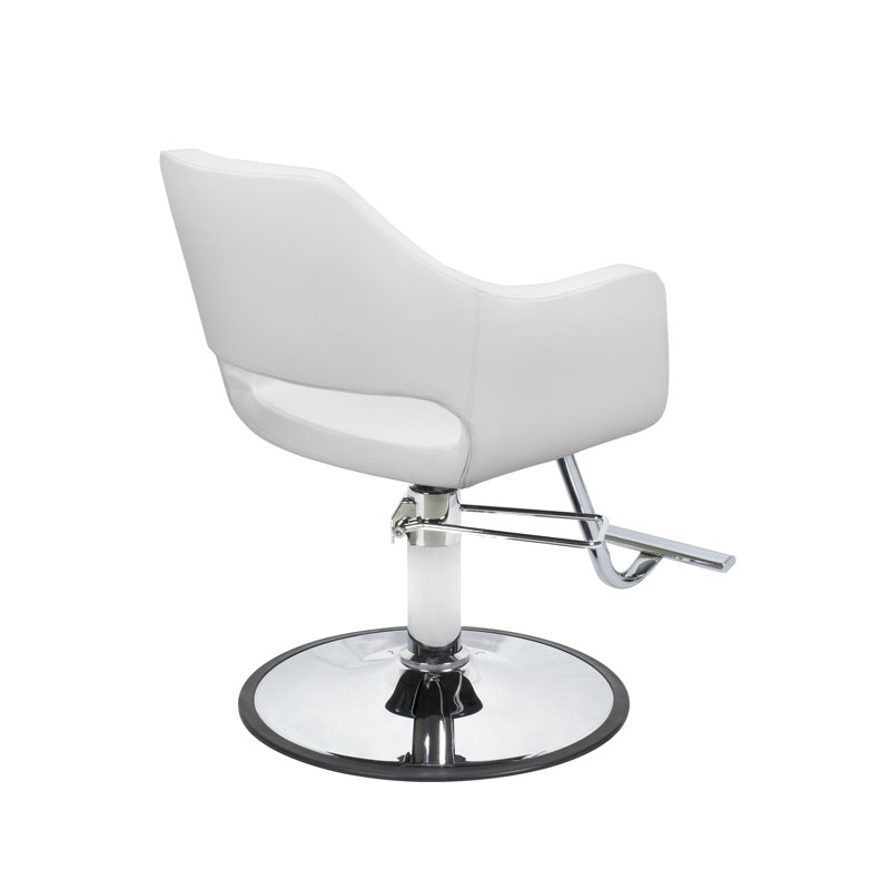 Fauteuil de salon en similicuir Remsen, Blanc