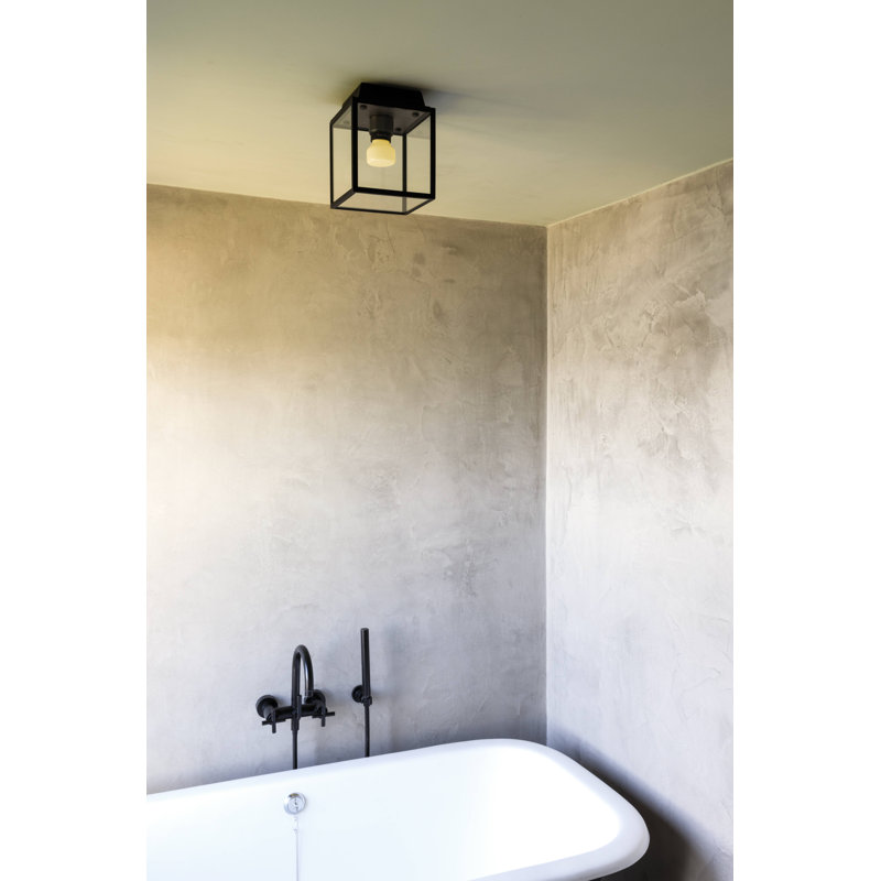 1 - Light Outdoor Flush Mount, Steel