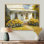 Donnalynn tournesols par le porche de ferme I - tournesols grand art mural