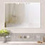 Miroir de salle de bain polyvalent avec température de couleur réglable et fonction de gradation