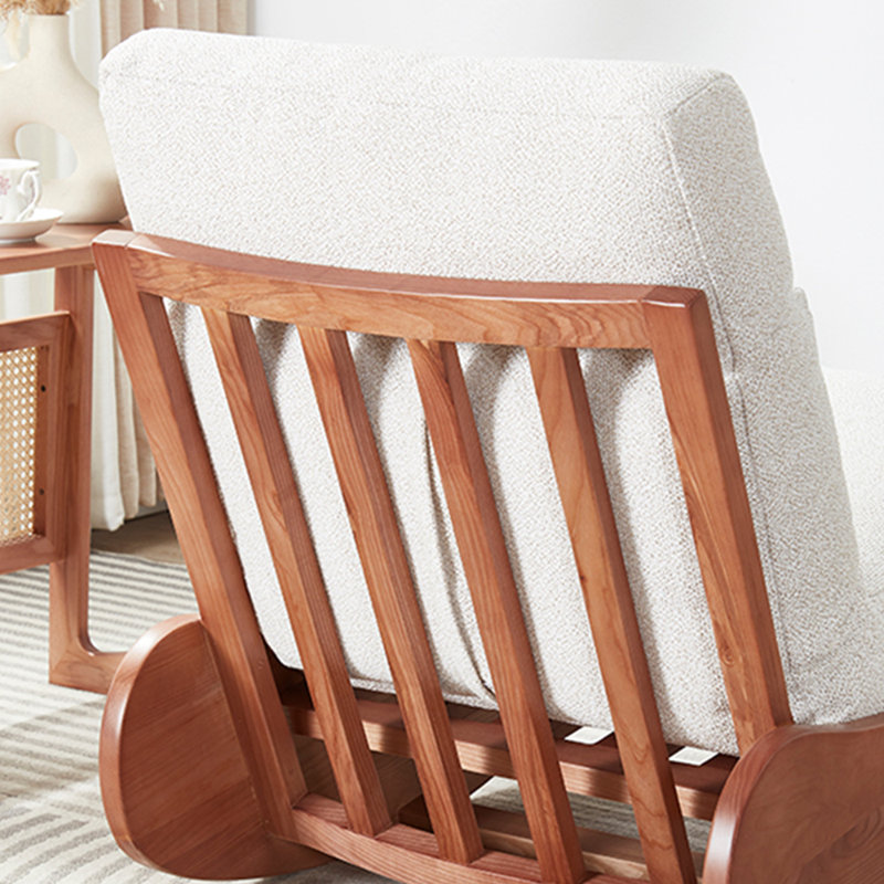 Chaise berçante écologique en bois de frêne