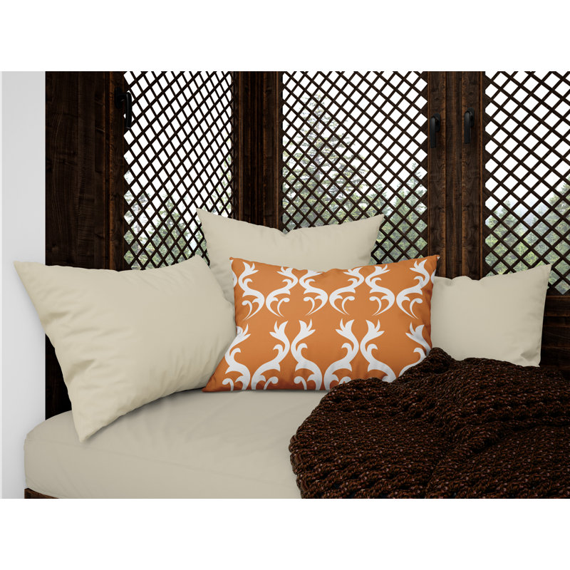 Housse et insert de coussin d'extérieur Galton, Orange