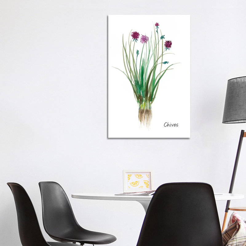 Chives by Asia Jensen - Wrapped Canvas Painting, 101.6 cm H x 66.04 cm W x 1.91 cm D