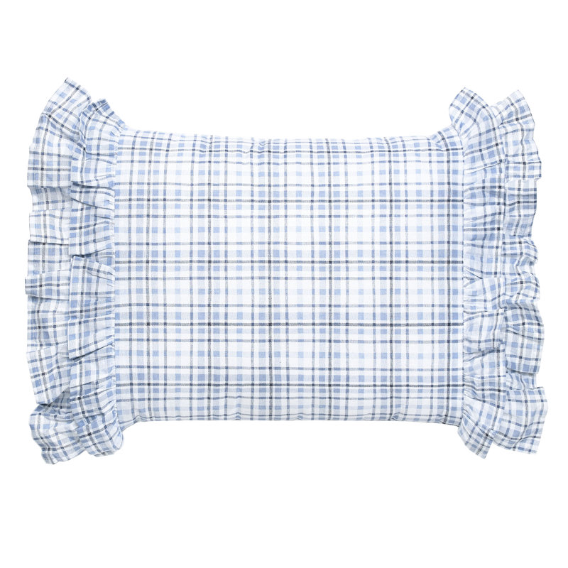 King Blue and Yellow Cotton Reversible Comforter Set