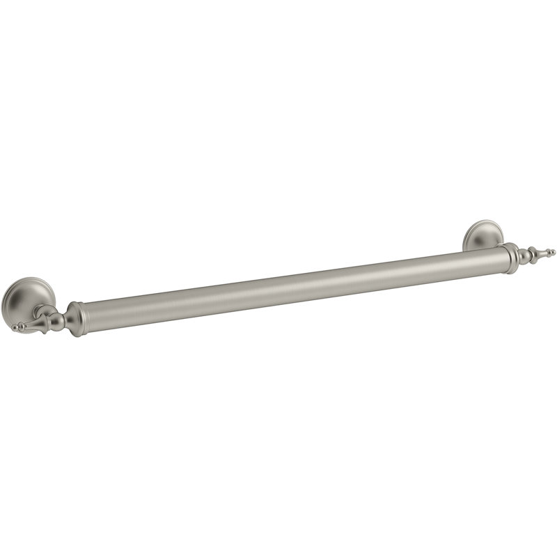 Decorative Grab Bar, Vibrant Brushed Nickel, 24" W