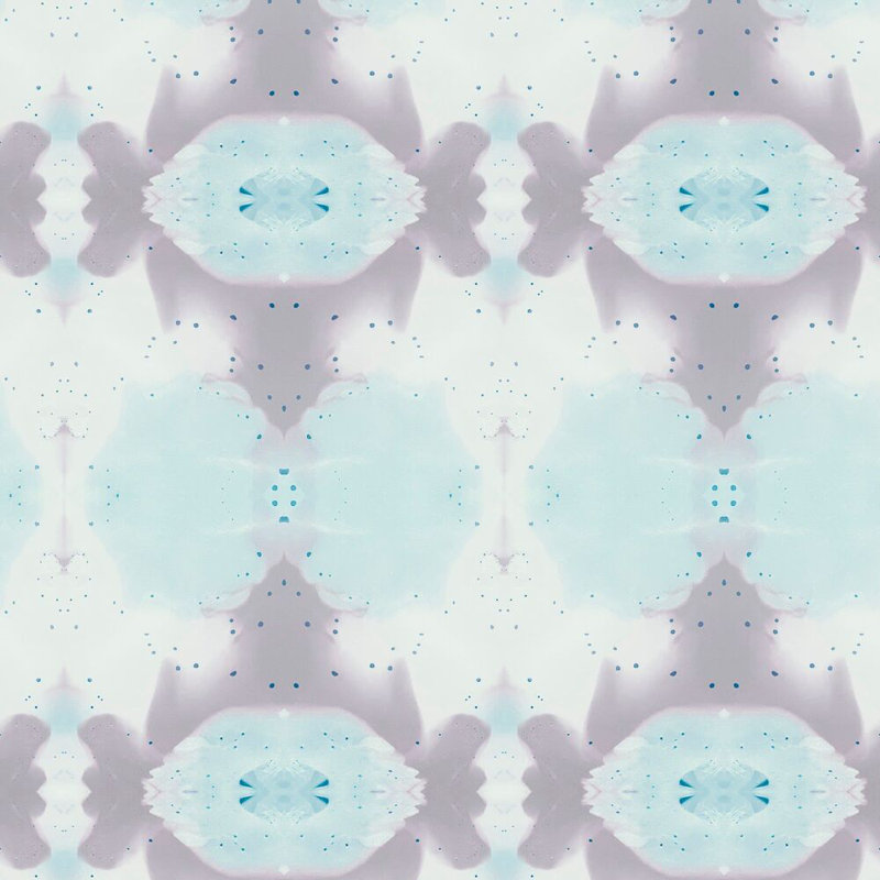 Sweet Gum Lumbar Pillow Cover & Insert, Blue/Lilac Abstract