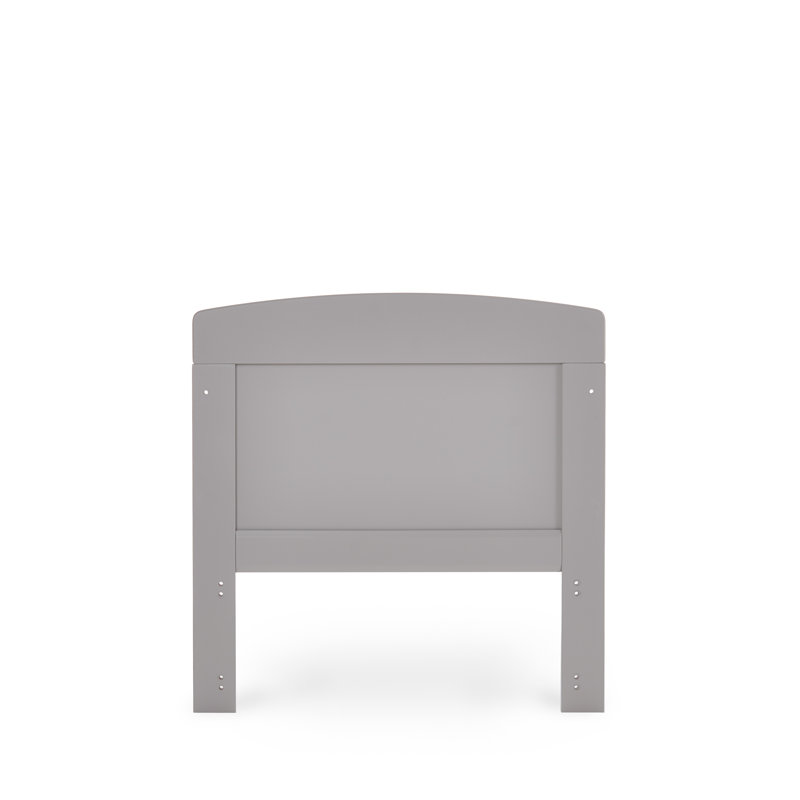 Grace Mini Cot Bed 2-Piece Nursery Furniture Set, Warm Grey