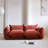 Minarik 2-Seat Chenille Fabric Upholstered Round Arm Sectional Loveseat-1415097766
