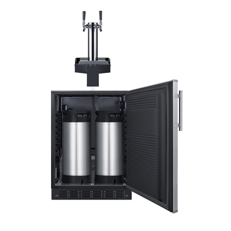 Summit Appliance 24" Wide Floating Tap Built-In ADA-Compliant Beer Kegerator