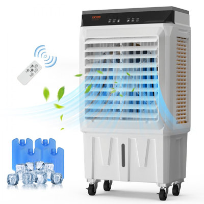 Evaporative Air Cooler, 2100 CFM, 135° Oscillating Swamp Cooler