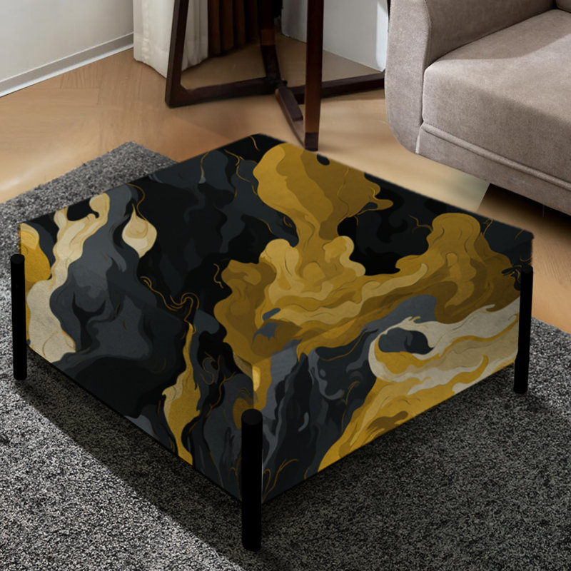 Grand repose-pieds carré camouflage Gilded Concealment