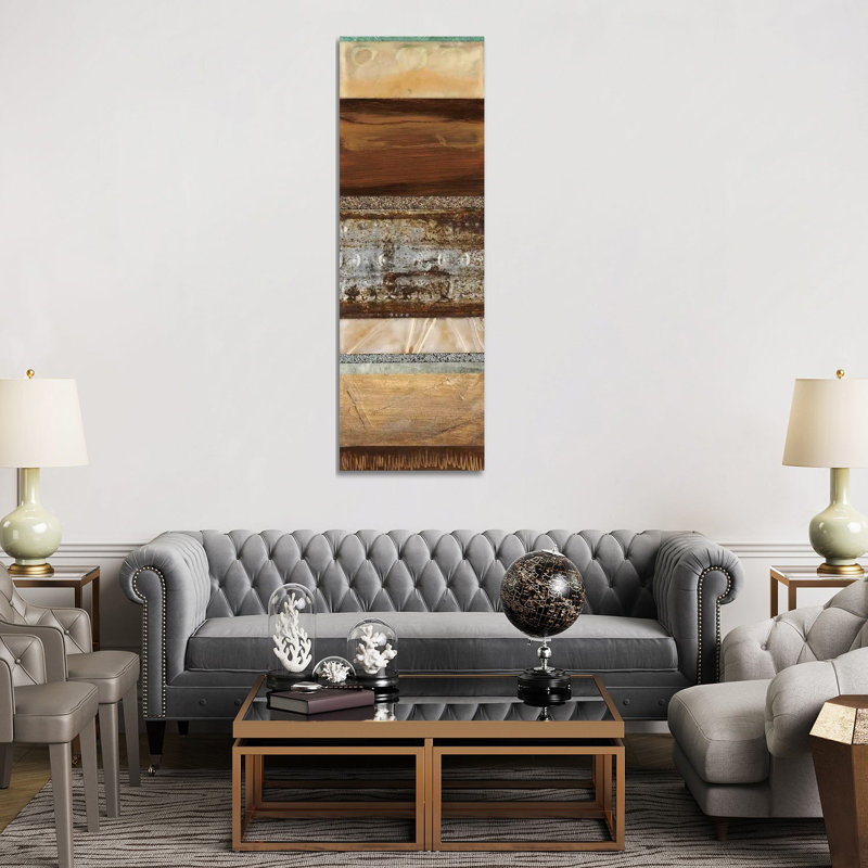 Earthware II 1 Piece Wrapped Canvas Panoramic Wall Art, 182.88 cm H x 60.96 cm W
