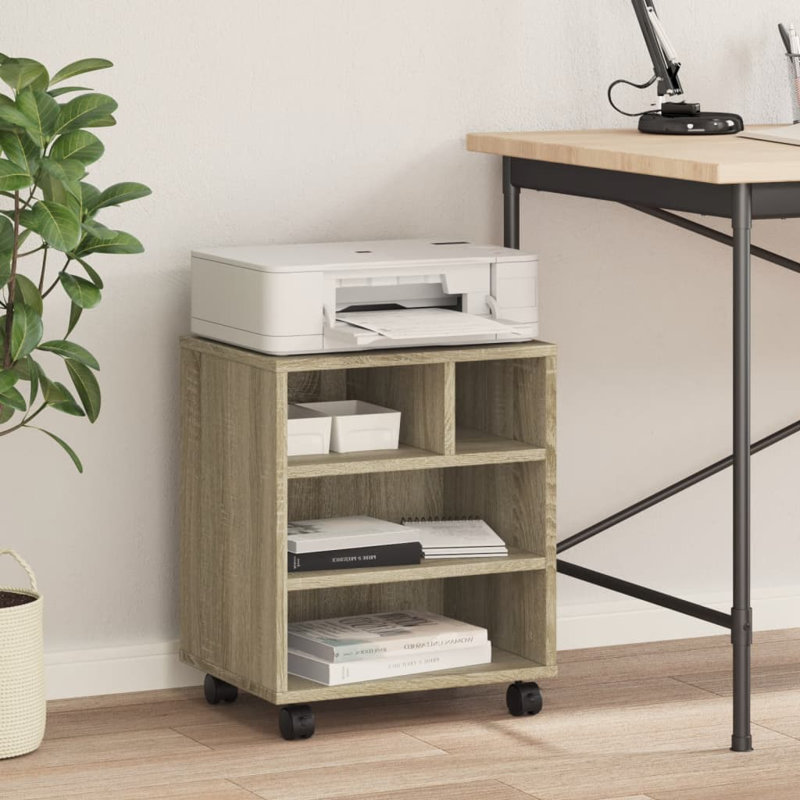 48cm H x 41cm W Printer Stand, Sonoma Oak