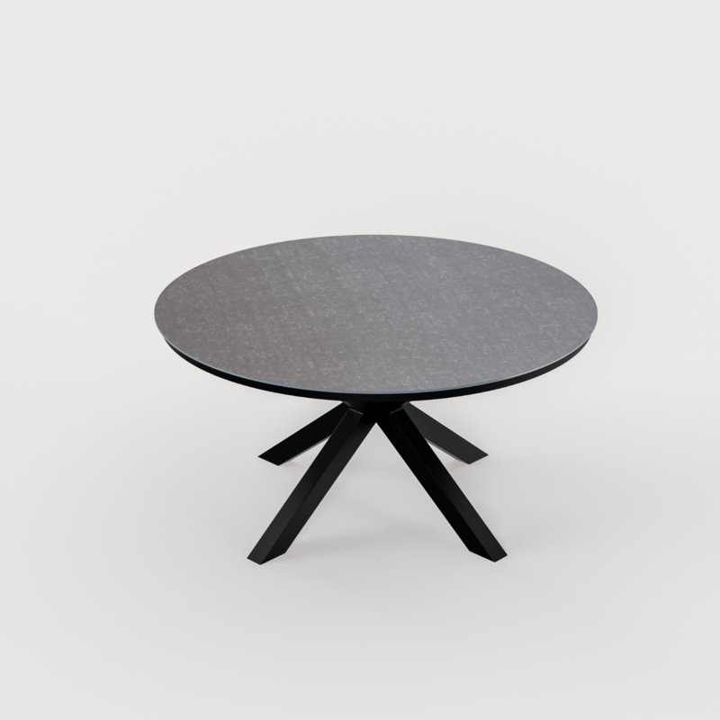 Aspen 6 seater 150cm round dining set with rope chairs 