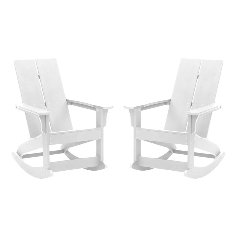 Chaise berçante, Blanc