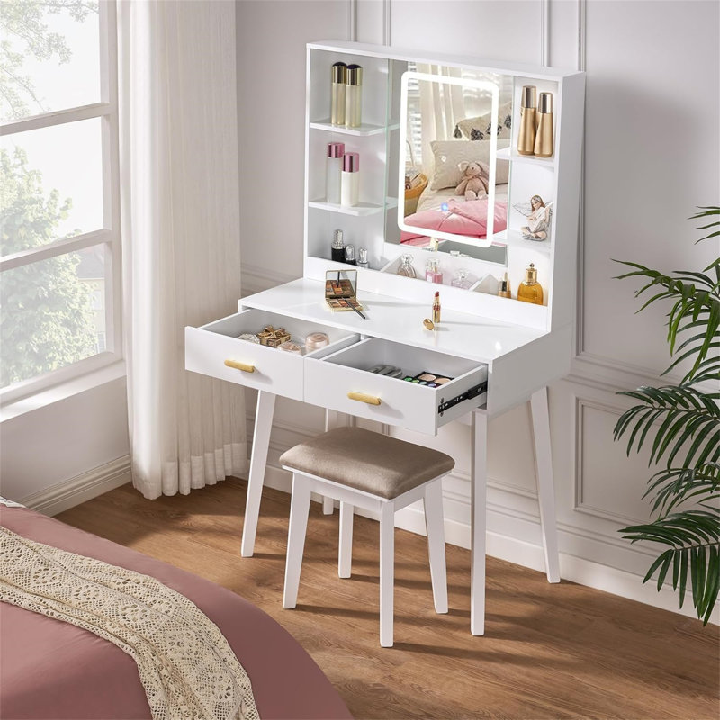 Forbes Dressing Table with Mirror