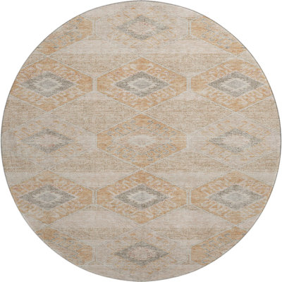 Premium Machine Washable Xamiera AMF1857 Aztec Rug