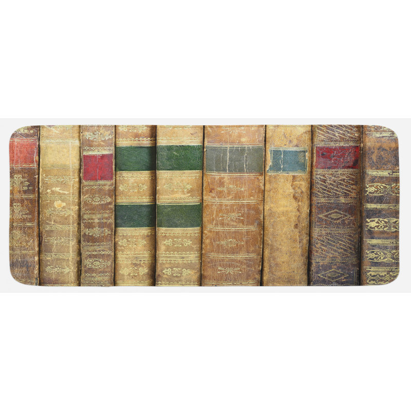Tapis de cuisine avec livres
