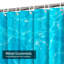 Rideau de douche bleu imperméable, rideaux de douche pour la salle de bain avec 12 crochets-129425143