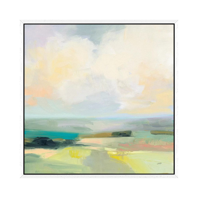 Summer Sky III 1 Piece Wall Art on Canvas, 45.72cm H x 45.72cm W x 3.81cm D, White Framed