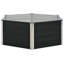 vidaXL Raised Garden Bed Anthracite Galvanized steel-367377970