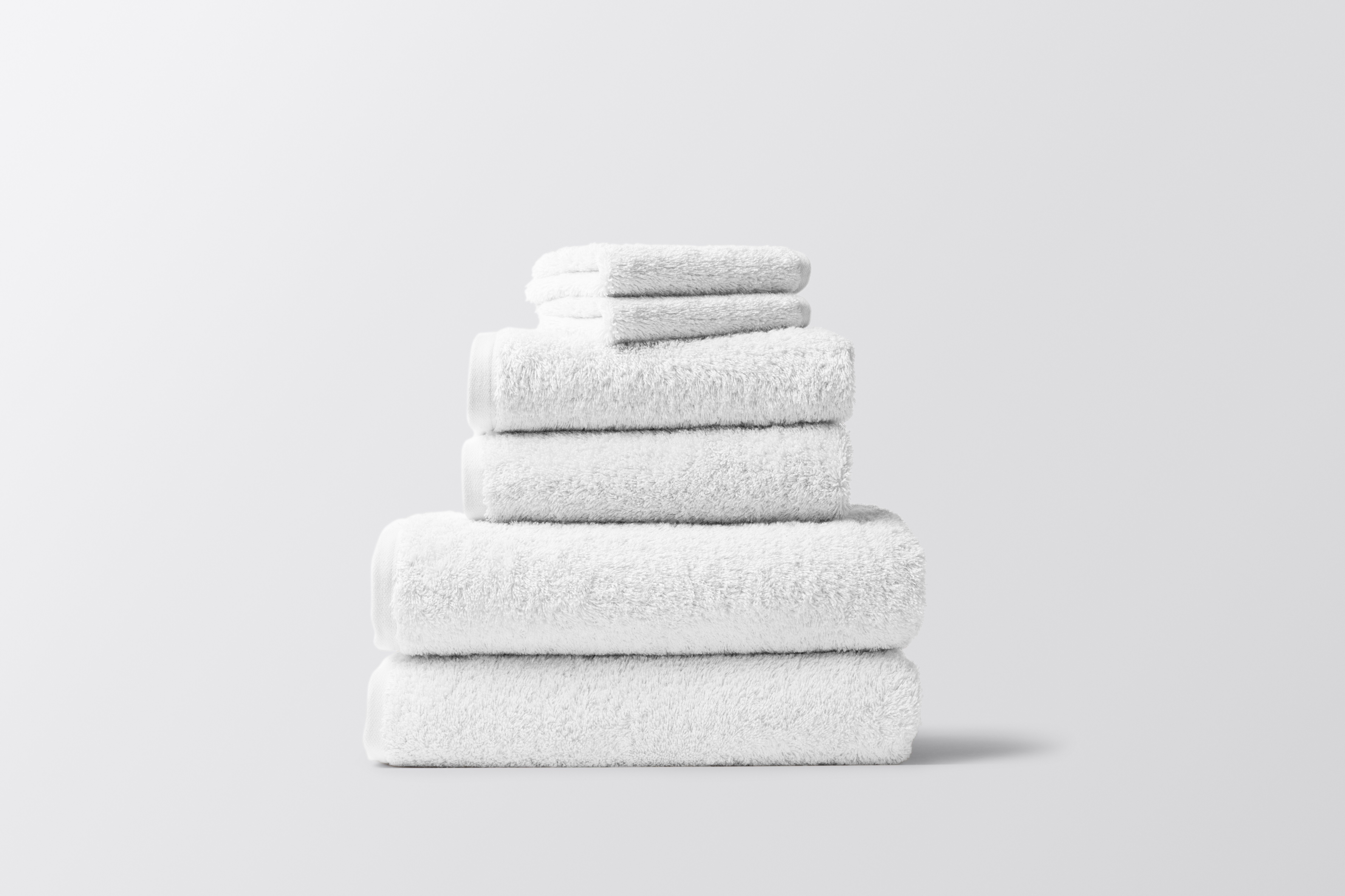 Morgan 6pc Washcloth Set | White | One Size | Bath Towels Washcloths