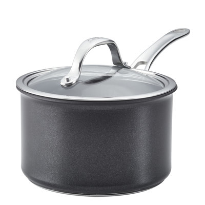 Anolon X Hybrid Cookware Nonstick Saucepan with Lid, 3-Quart