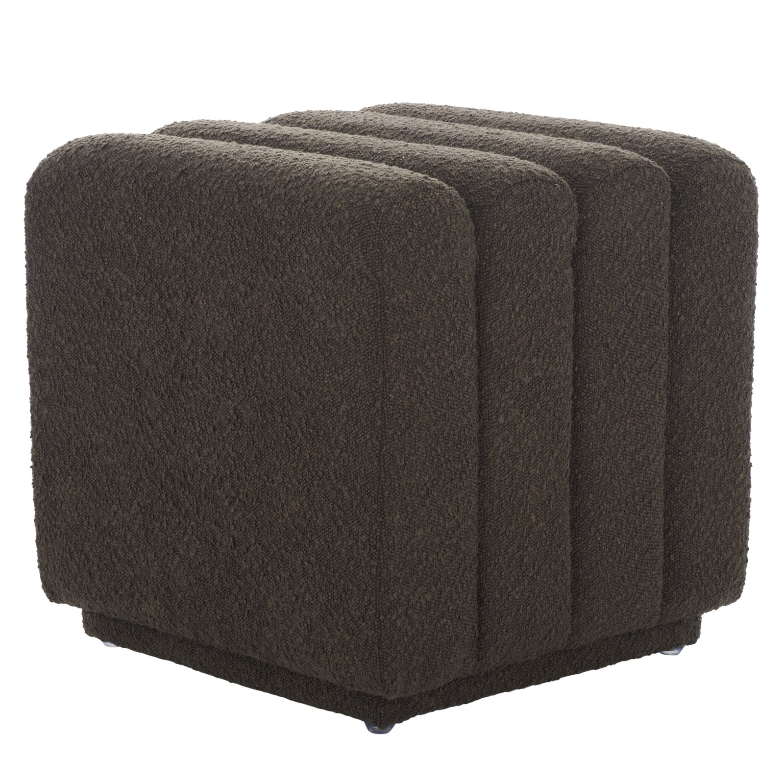 19" Square Ottoman, Brown