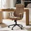 Chaise de bureau pivotante à haut dossier Oswina-208485941