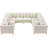 Kiyanah Velvet U-Shaped Sectional Symmetrical-82750495