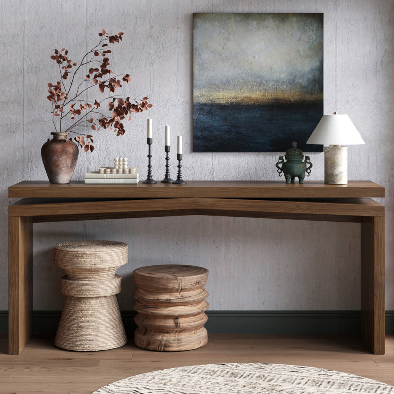 Console antique, Brun rustique profond
