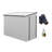 4' X 6' Metal Outdoor Storage Shed, Lean To Storage Shed, Garden Tool Storage House With Lockable Door And 2 Air Vents For Backyard, Patio, Lawn, White-113717666