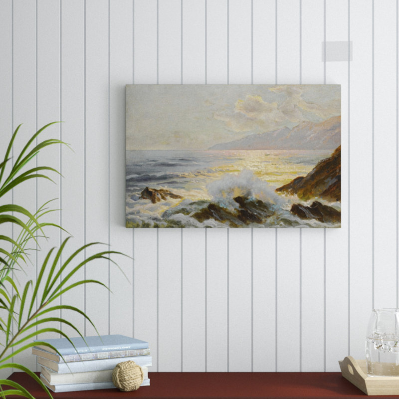 Main Seascape II by Constantin Alexandrovitch Westchiloff - Painting on Canvas, 51cm H x 76cm W, Wrapped Canvas