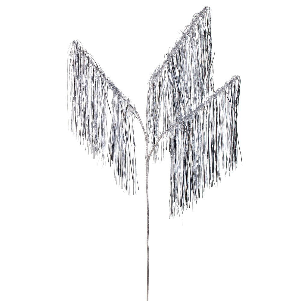 Tinsel Icicle Stems, Silver